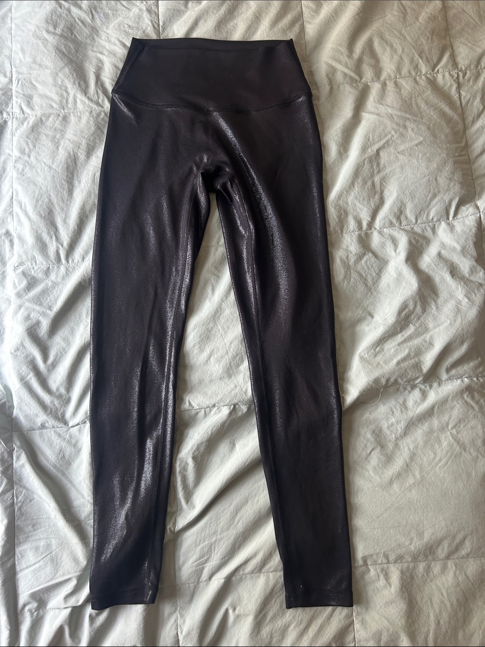 PARAGON Black Shiny Faux Leather Leggings